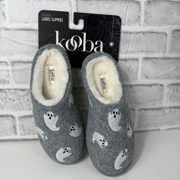 Kooba Ghost Embroidered Slippers Size Womens M 6.5-7.5 NWT - Picture 1 of 5